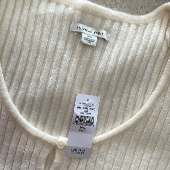 Button up cream sweater - Picture 3 of 4